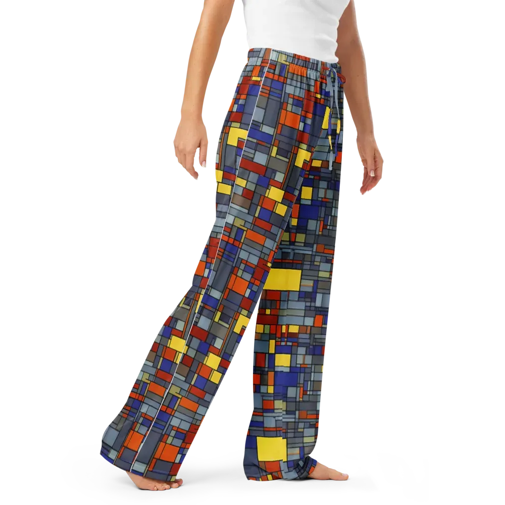 Cobalt City on Women's Pajama Pants — Right Front