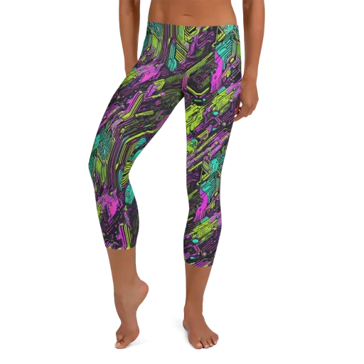 Chromatic Motherboard on a Capri Leggings