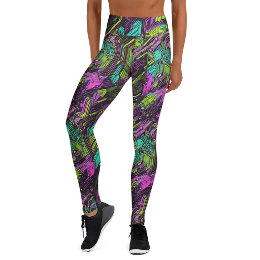 Chromatic Motherboard on a Yoga Leggings