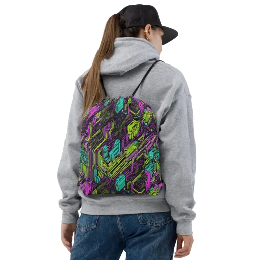 Chromatic Motherboard on a Drawstring Bag