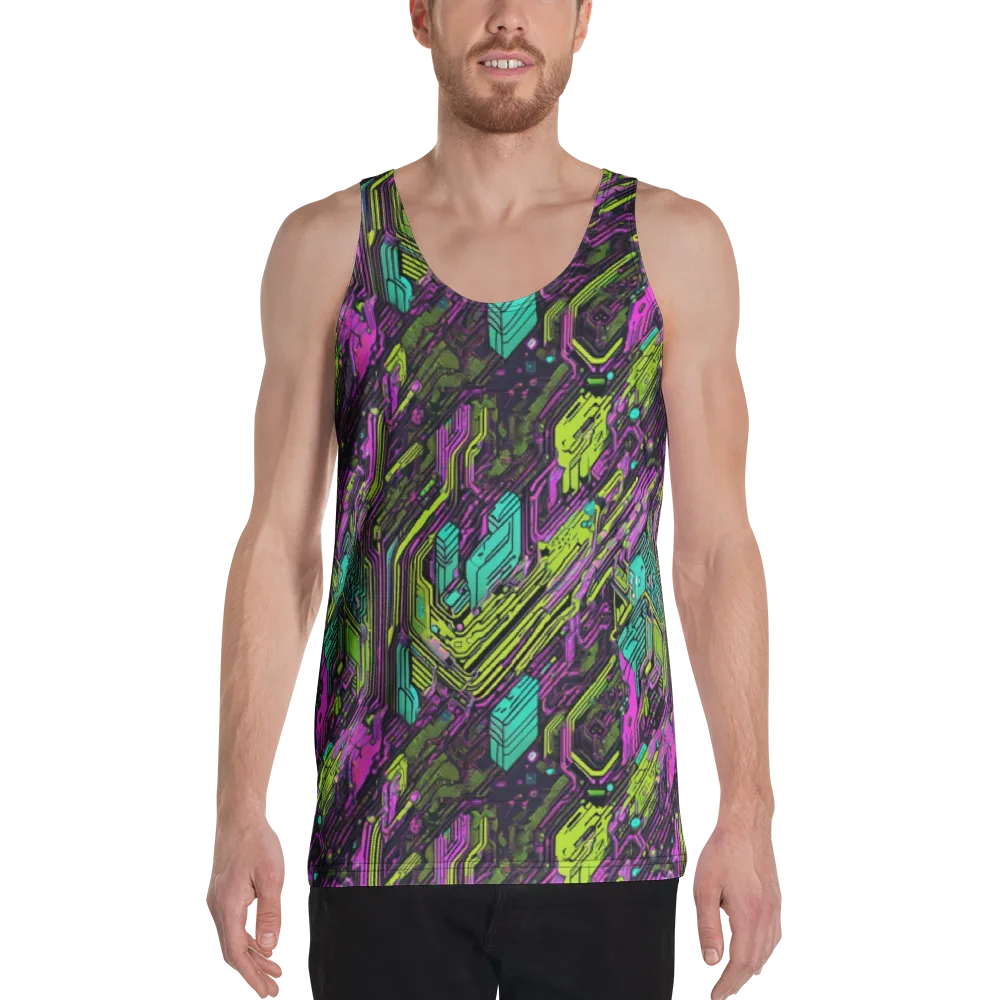 Chromatic Motherboard on Men's Tank Top — Front