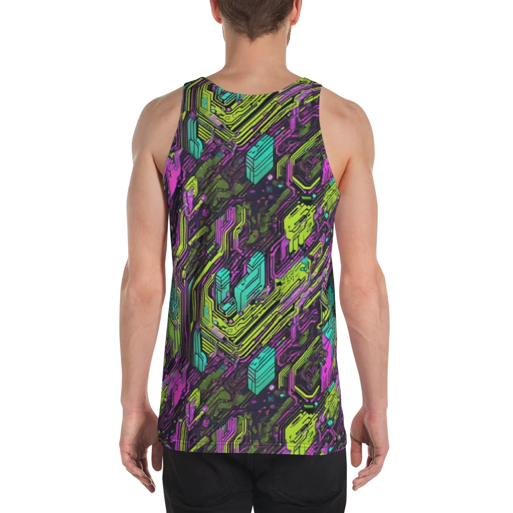 Chromatic Motherboard on Men's Tank Top — Back