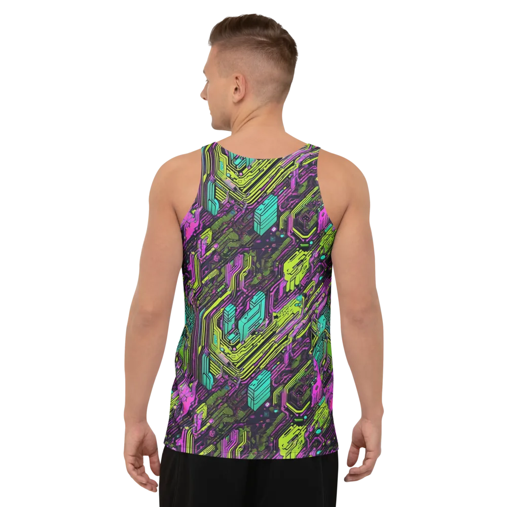Chromatic Motherboard on Men's Tank Top — Back