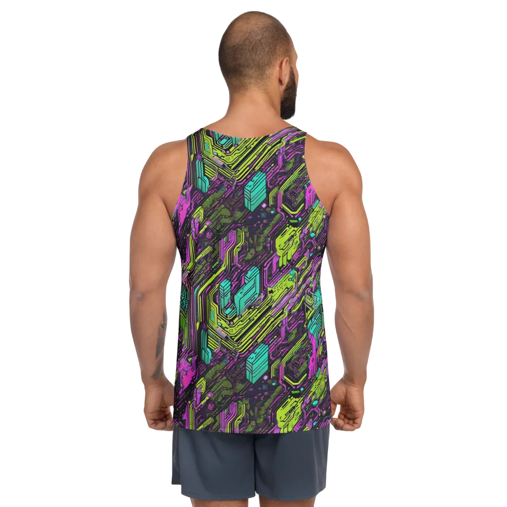Chromatic Motherboard on Men's Tank Top — Back