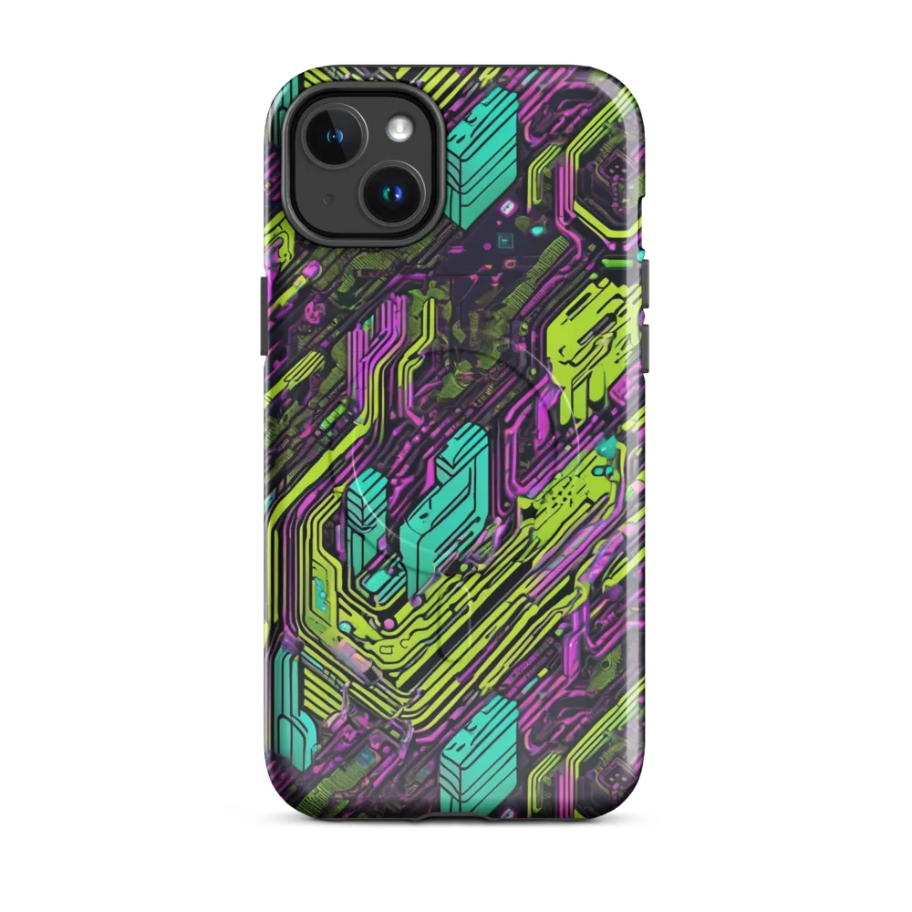 Chromatic Motherboard on MagSafe Tough Case for iPhone® — Front