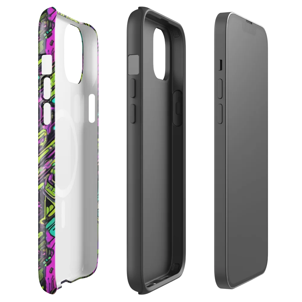 Chromatic Motherboard on MagSafe Tough Case for iPhone® — Front