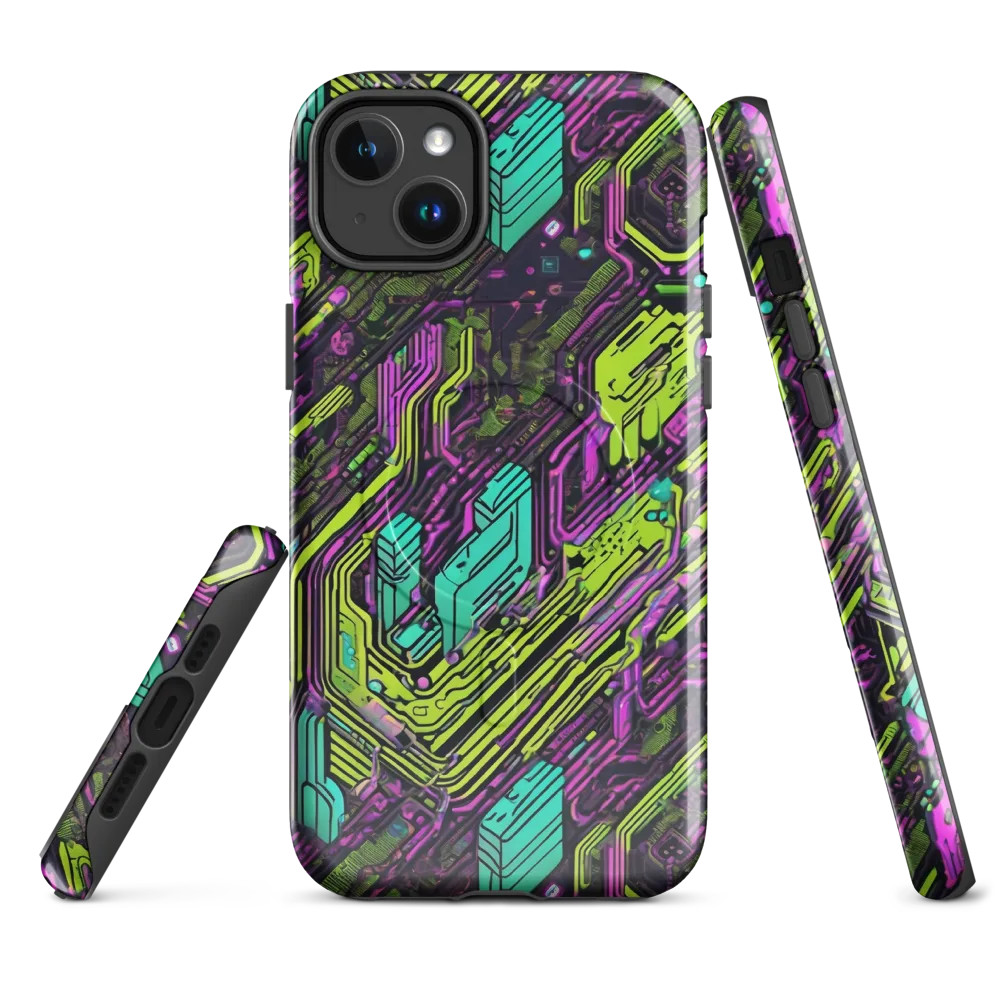 Chromatic Motherboard on MagSafe Tough Case for iPhone® — Front