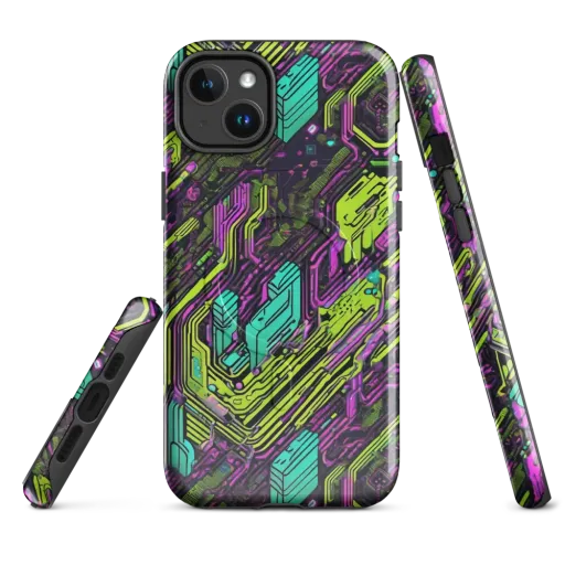 Chromatic Motherboard on a MagSafe Tough Case for iPhone®