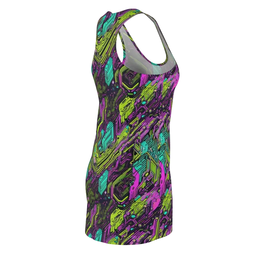 Chromatic Motherboard on Racerback Dress — Back Side