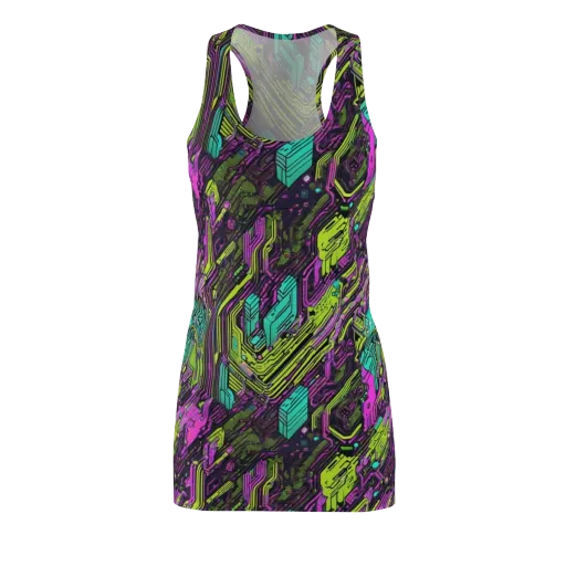 Chromatic Motherboard on a Racerback Dress