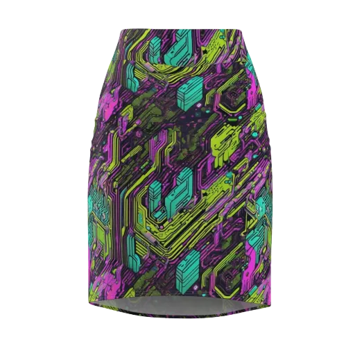 Chromatic Motherboard on a Pencil Skirt