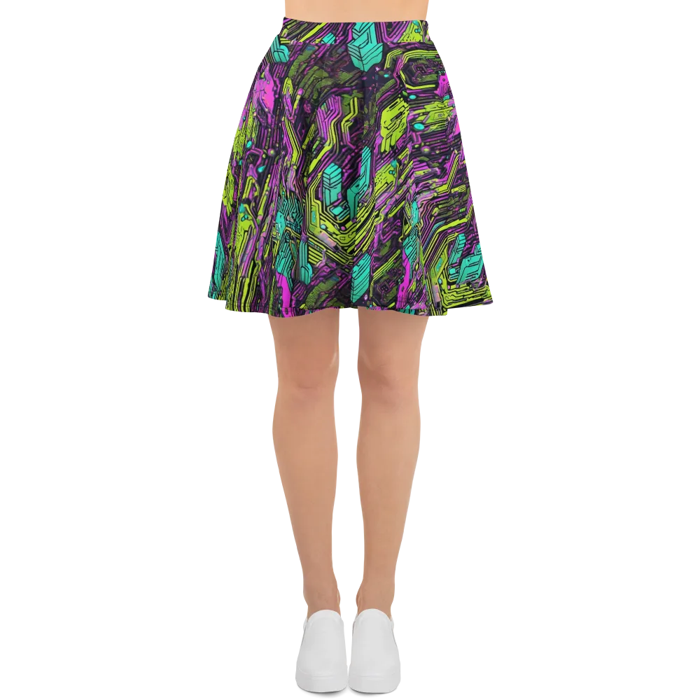 Chromatic Motherboard on Skater Skirt — Front