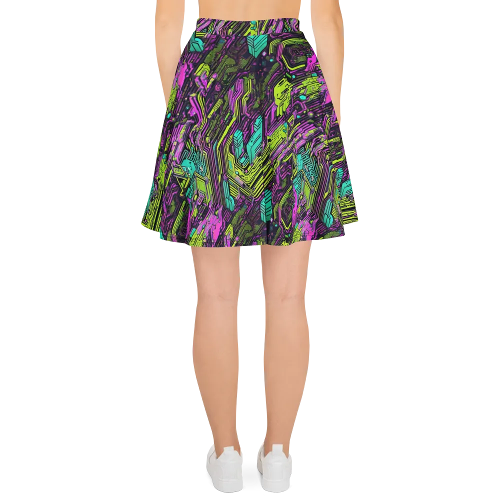 Chromatic Motherboard on Skater Skirt — Back