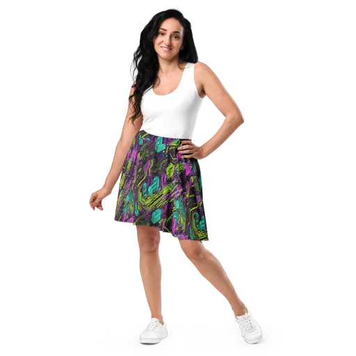 Chromatic Motherboard on a Skater Skirt