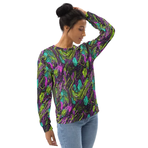 Chromatic Motherboard on a Sweatshirt