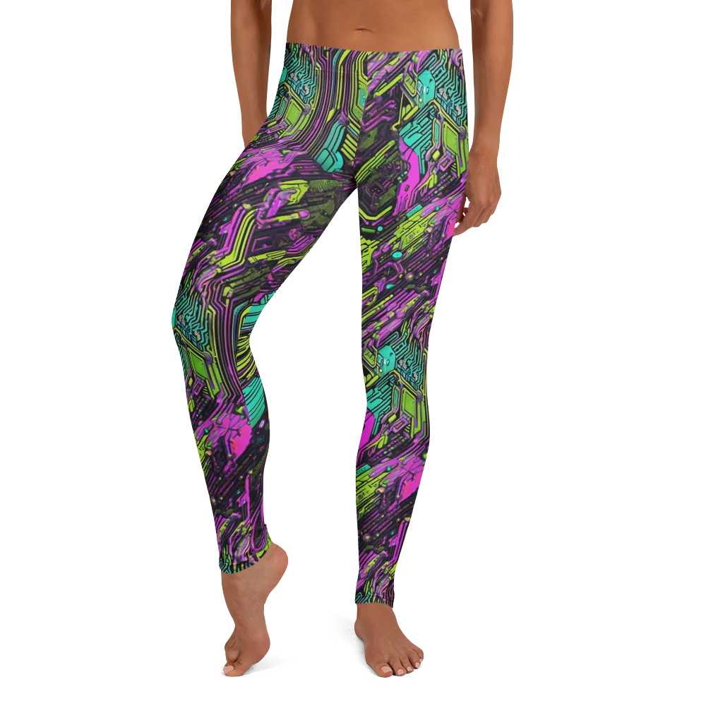 Chromatic Motherboard on Leggings — Front