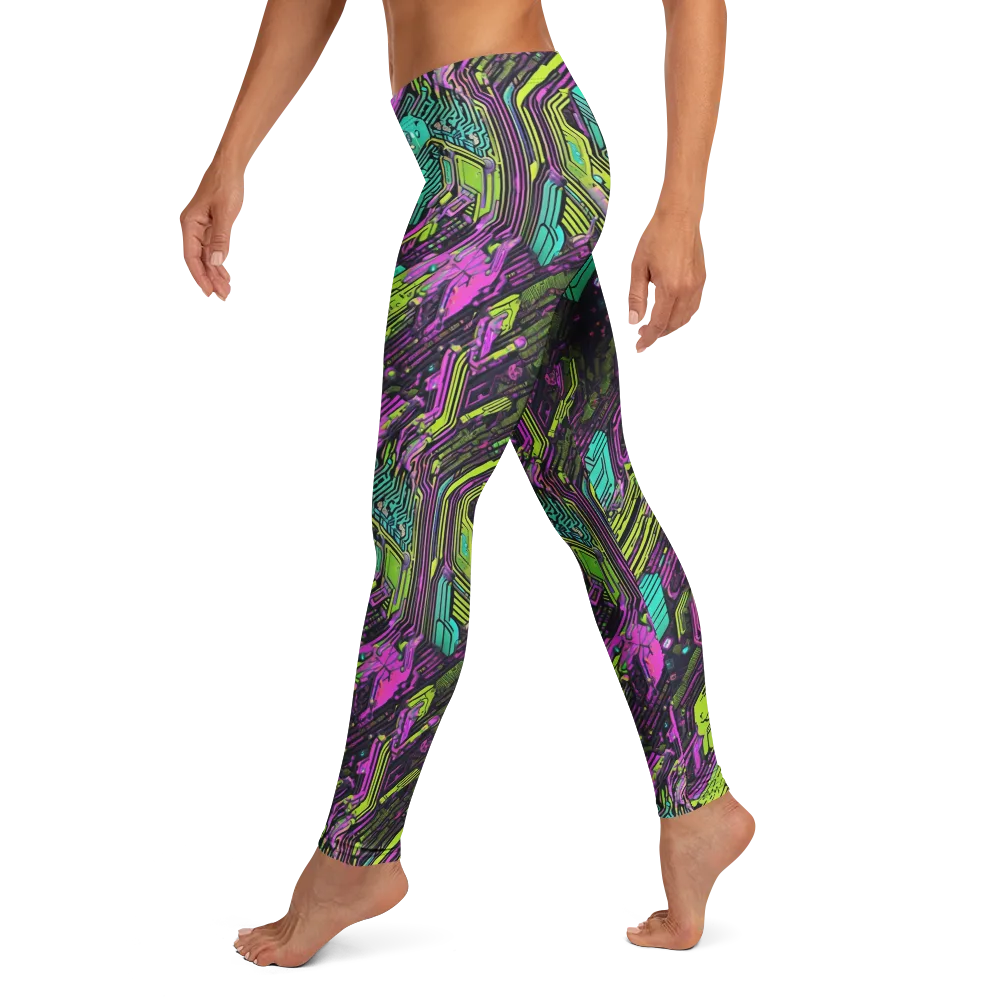Chromatic Motherboard on Leggings — Left