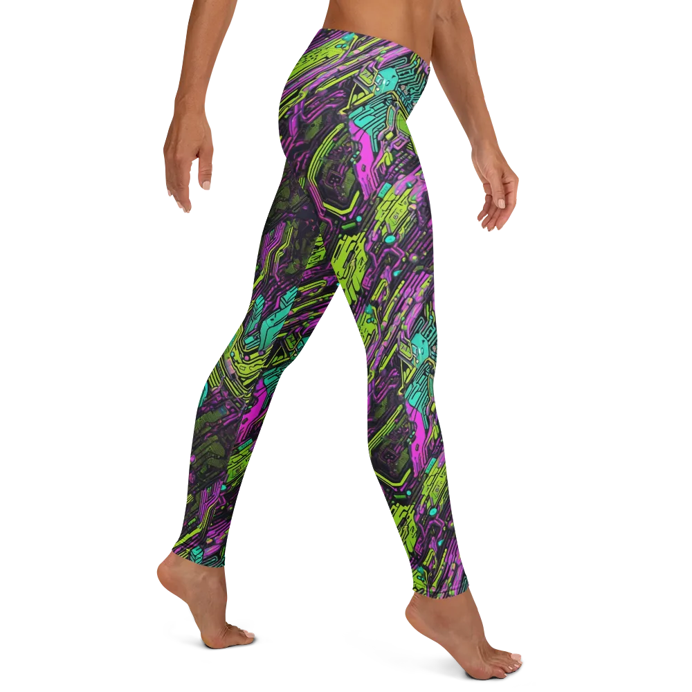 Chromatic Motherboard on Leggings — Right
