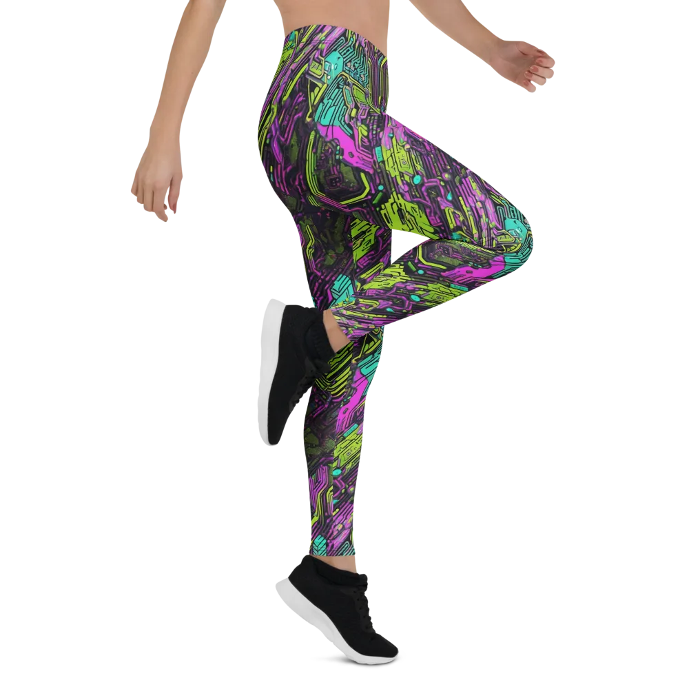 Chromatic Motherboard on Leggings — Right
