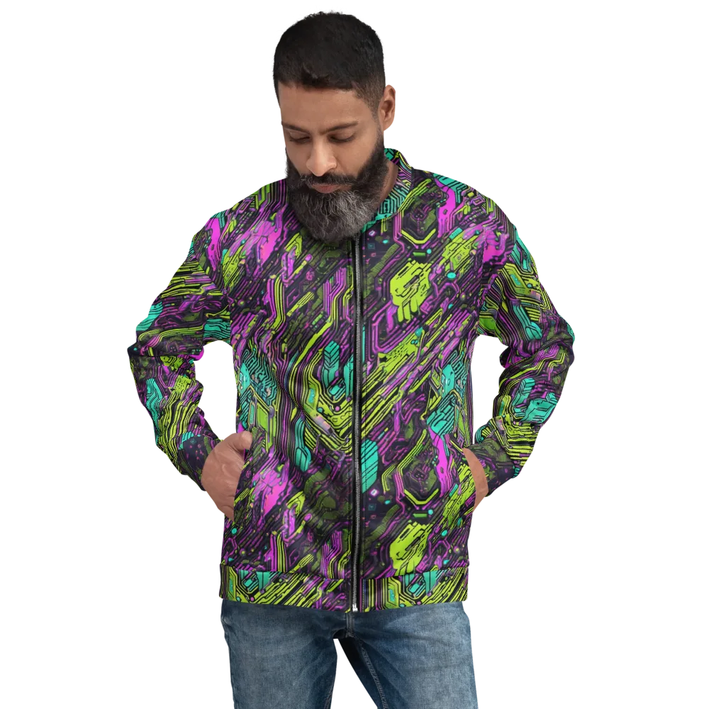 Chromatic Motherboard on Bomber Jacket — Front