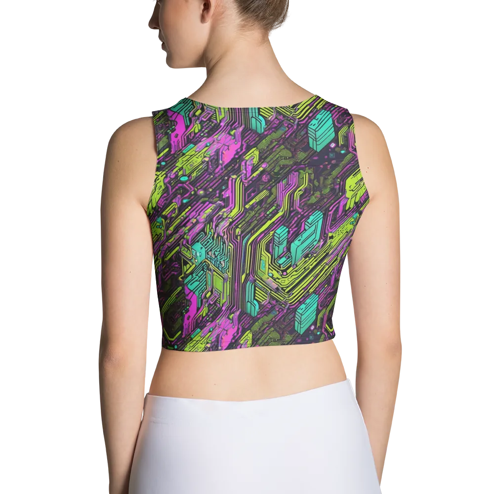 Chromatic Motherboard on Crop Top — Back