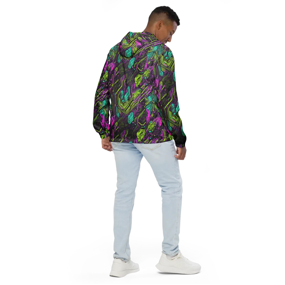Chromatic Motherboard on Men's Windbreaker — Back