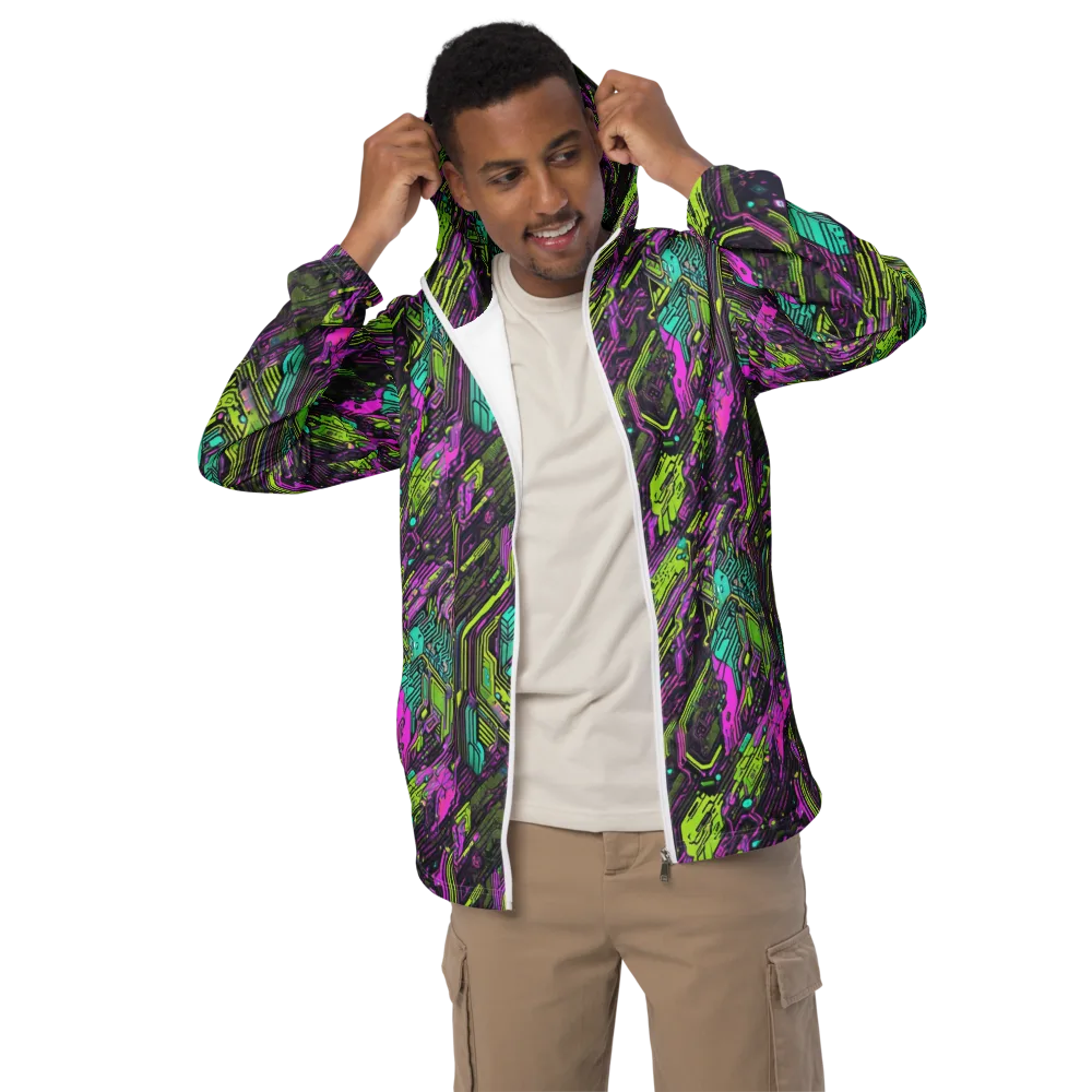 Chromatic Motherboard on Men's Windbreaker — Front