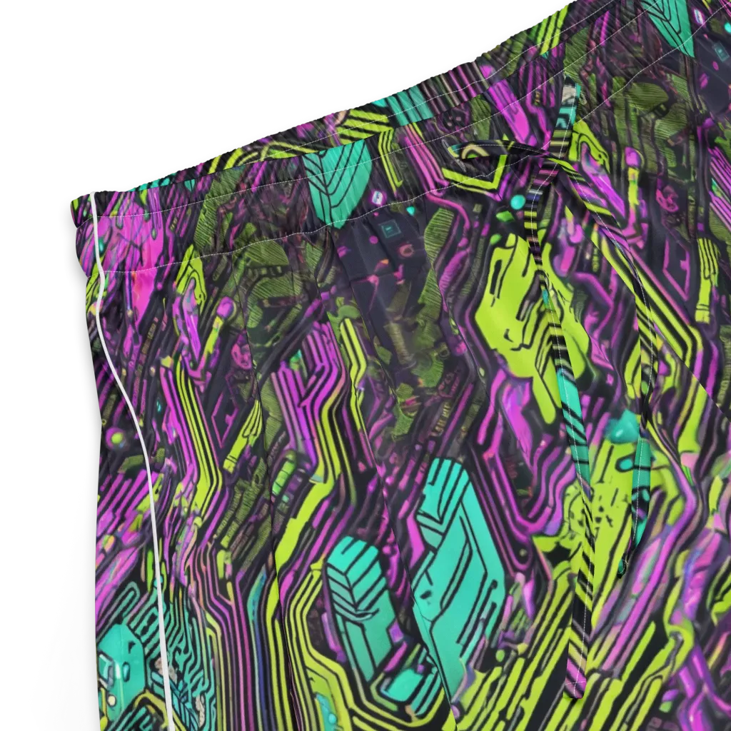 Chromatic Motherboard on Women's Pajama Shorts — Product details