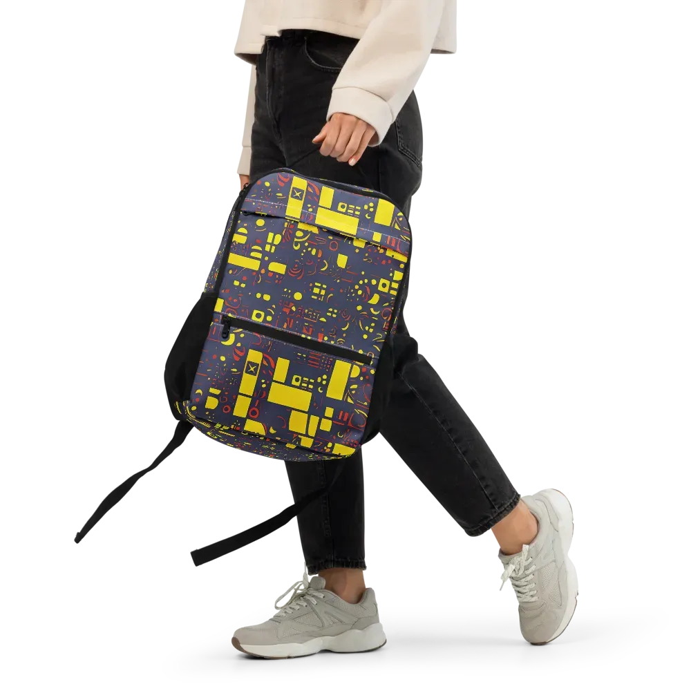 Indigo Voltage on Utility Backpack — Front