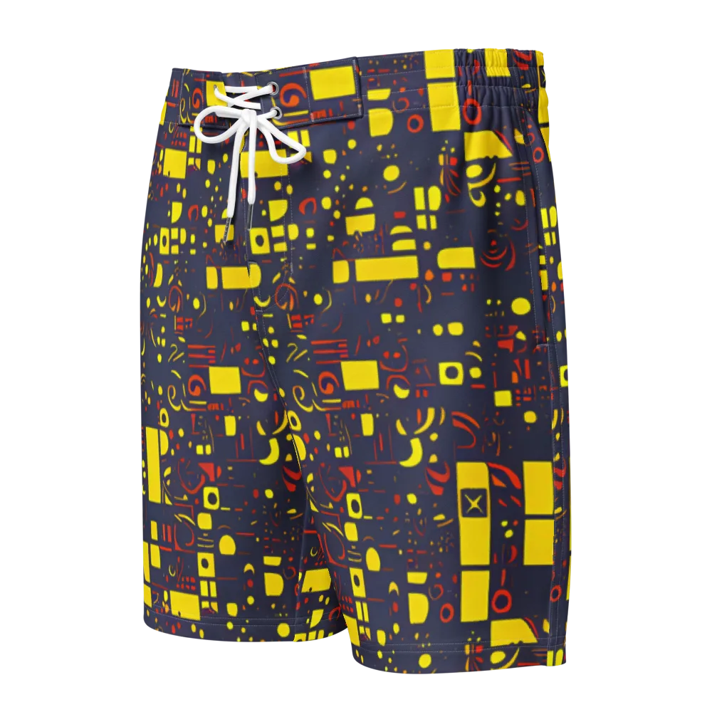 Indigo Voltage on Men's Board Shorts — Front