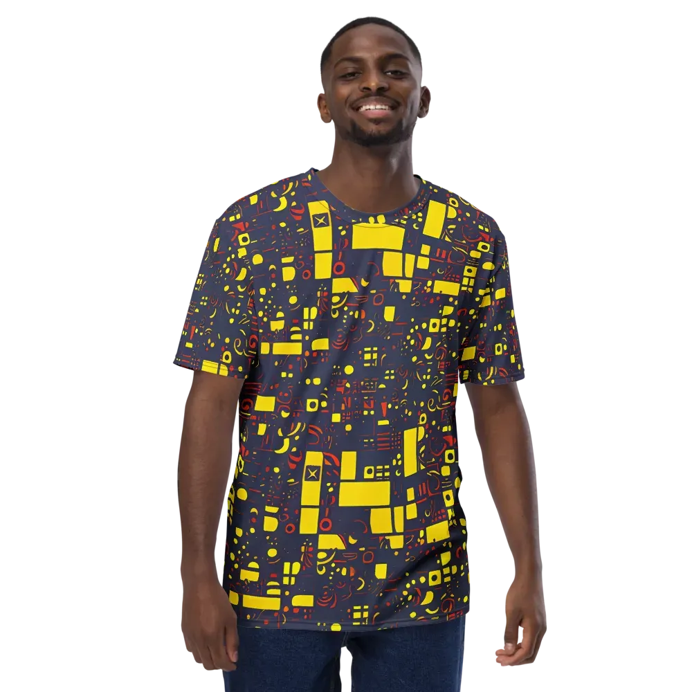 Indigo Voltage on Men's Crew Neck T-Shirt — Front