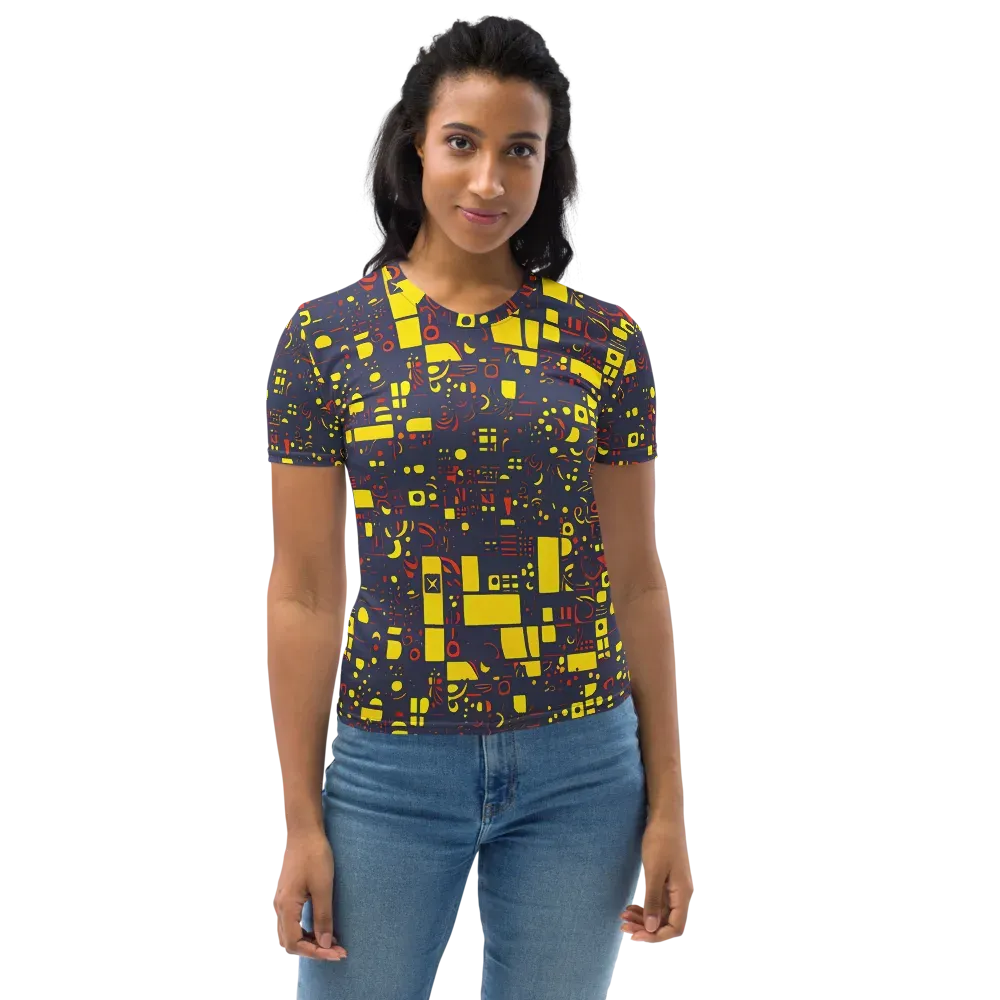 Indigo Voltage on Women's Crew Neck T-Shirt — Front