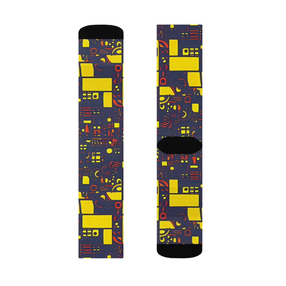 Indigo Voltage on Socks — Right Sock