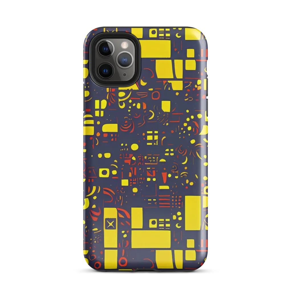 Indigo Voltage on Tough Case for iPhone® — Front