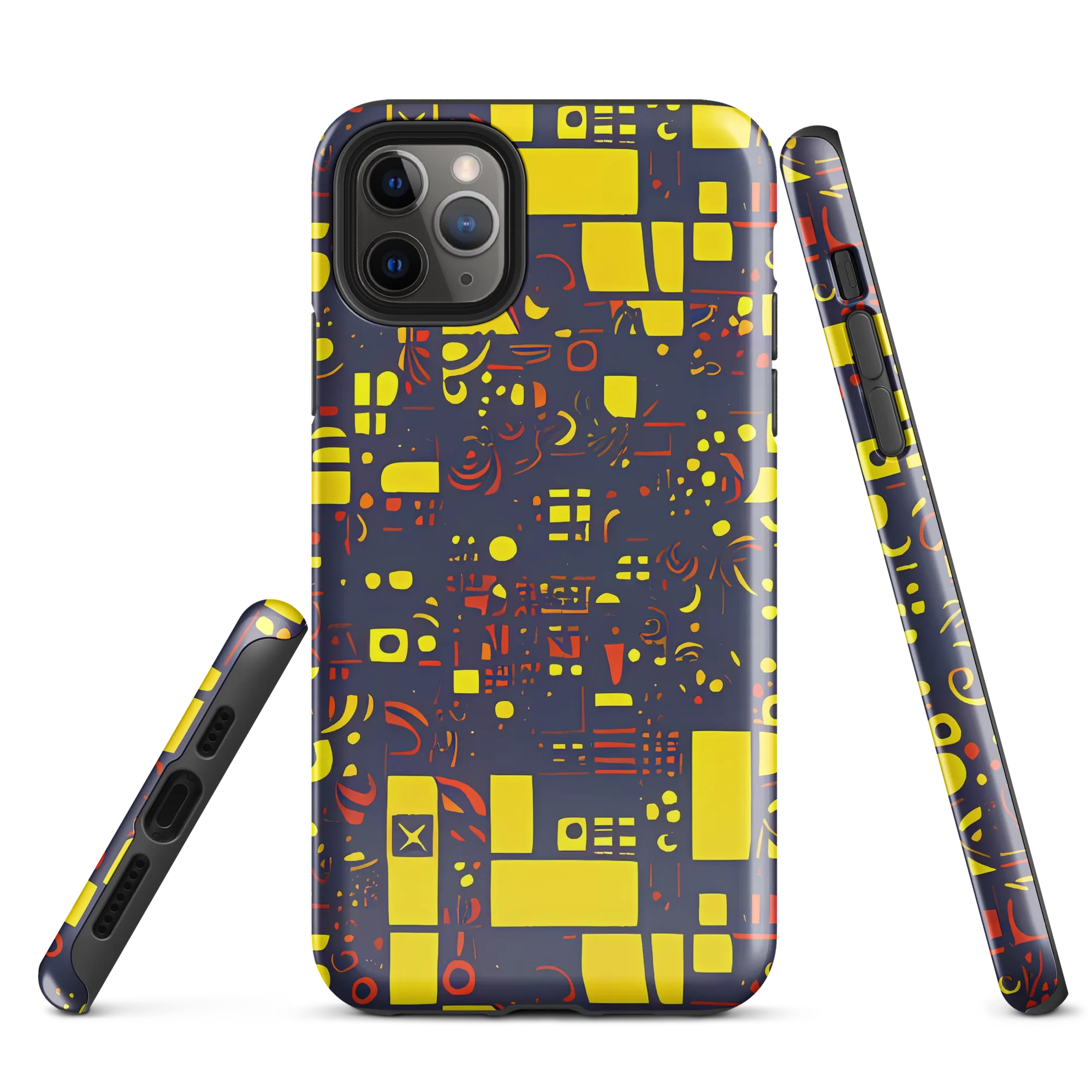 Indigo Voltage on Tough Case for iPhone® — Front