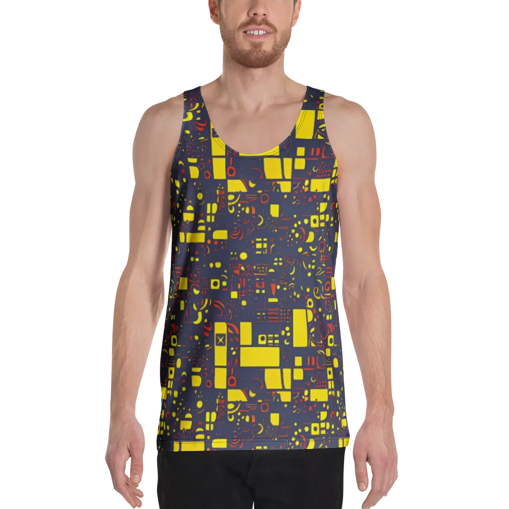 Indigo Voltage on Men's Tank Top — Front