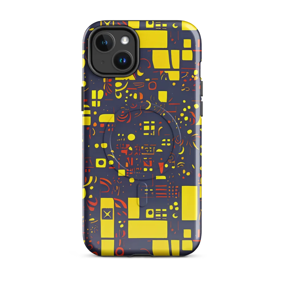 Indigo Voltage on MagSafe Tough Case for iPhone® — Front