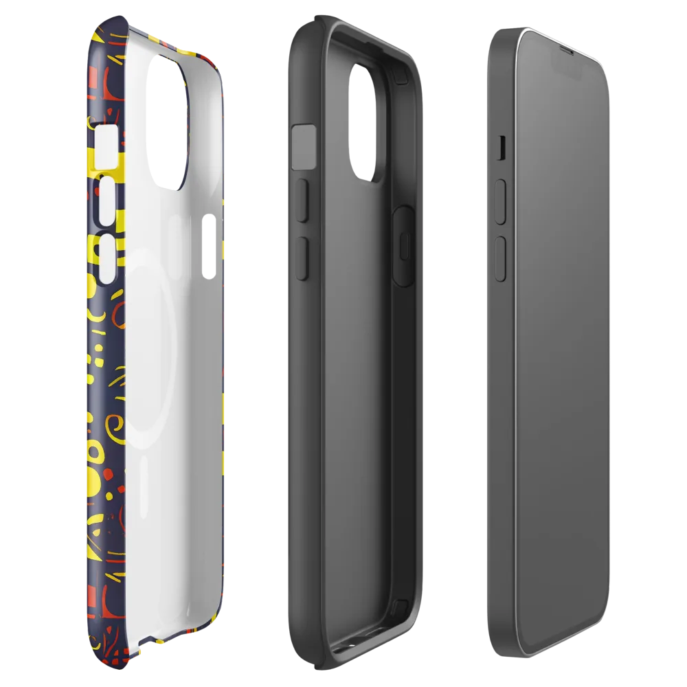Indigo Voltage on MagSafe Tough Case for iPhone® — Front