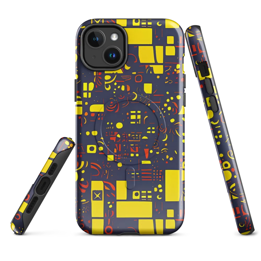 Indigo Voltage on MagSafe Tough Case for iPhone® — Front
