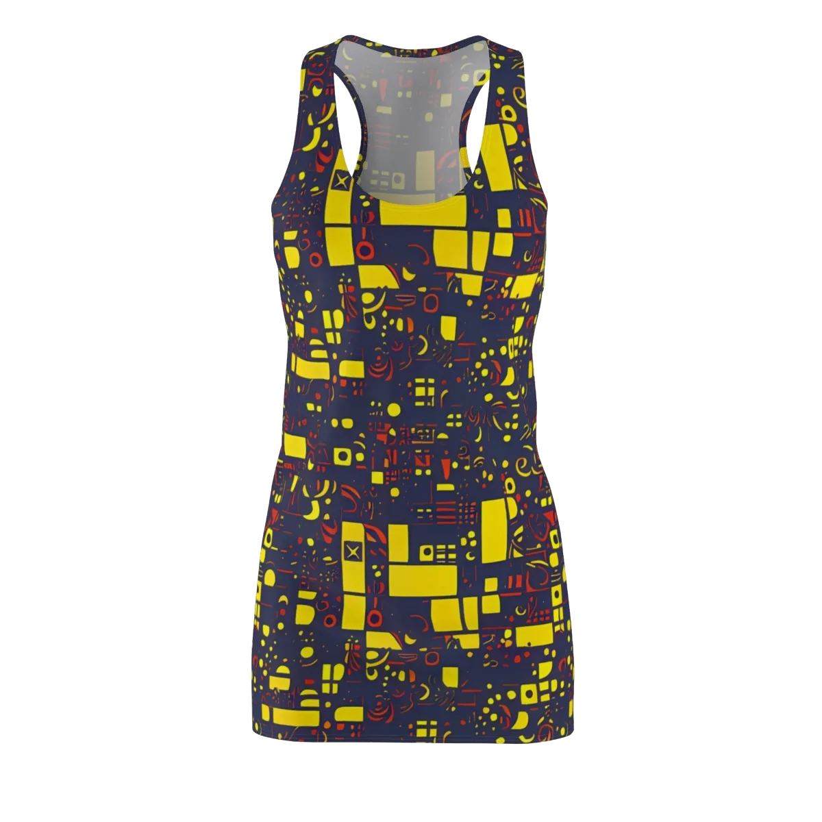 Indigo Voltage on Racerback Dress — Front