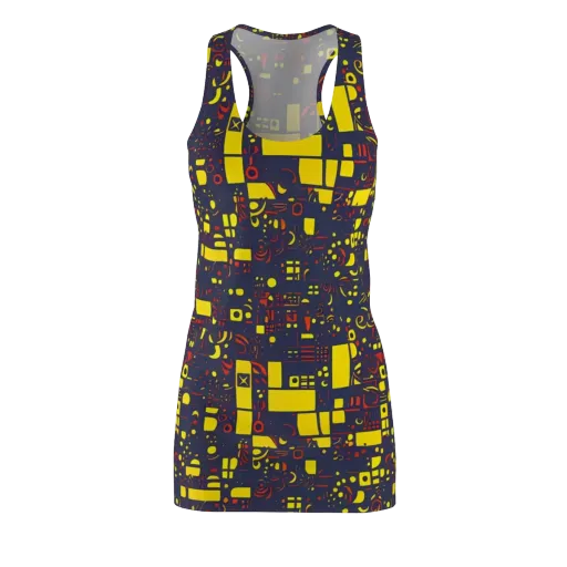 Indigo Voltage on a Racerback Dress