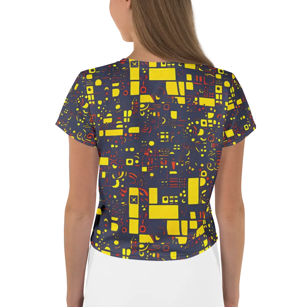 Indigo Voltage on Crop Tee — Back
