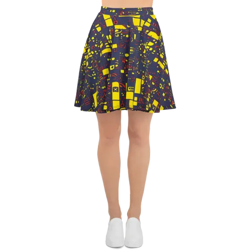 Indigo Voltage on a Skater Skirt