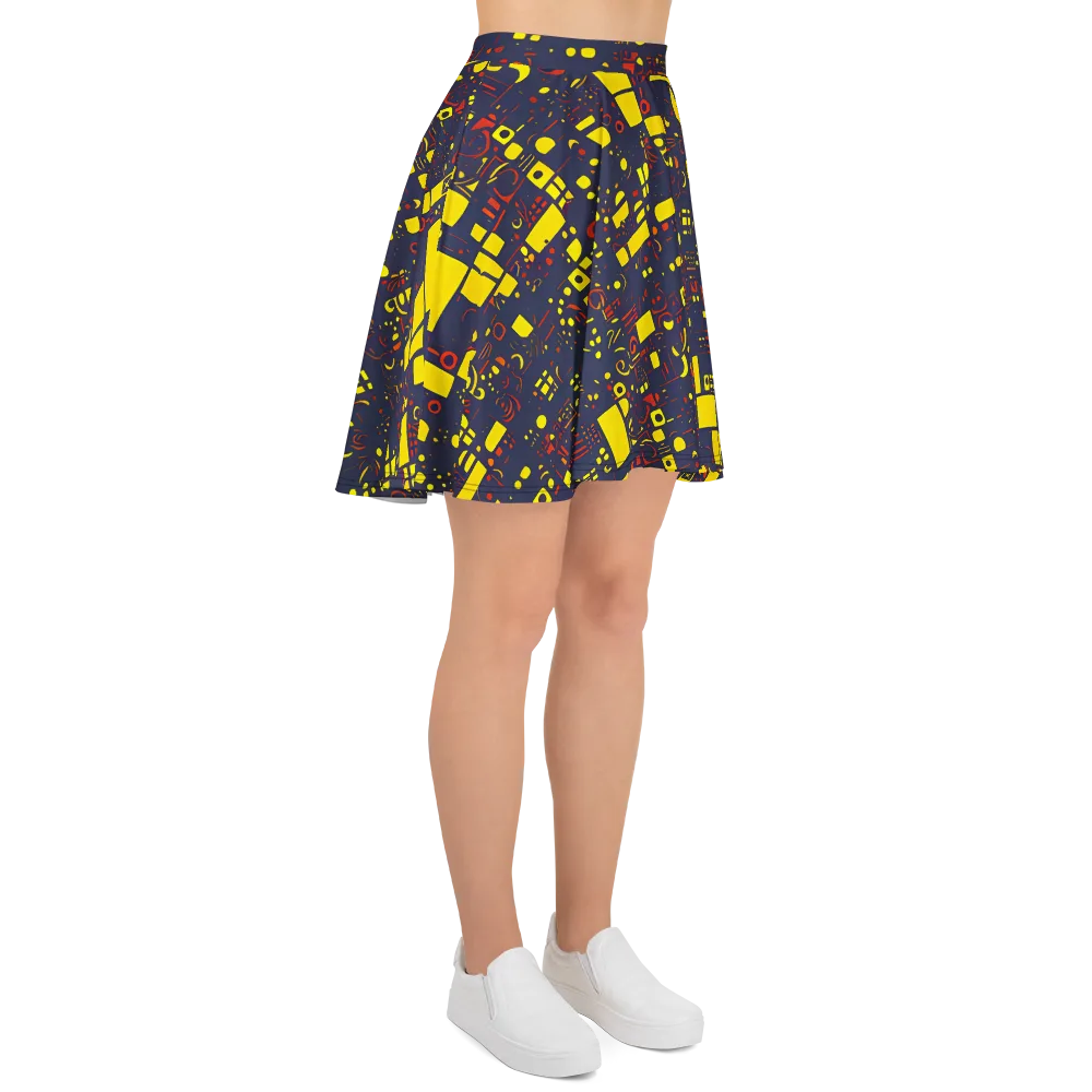 Indigo Voltage on Skater Skirt — Right