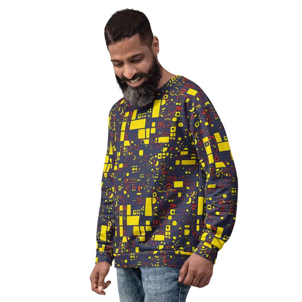 Indigo Voltage on Sweatshirt — Left Front