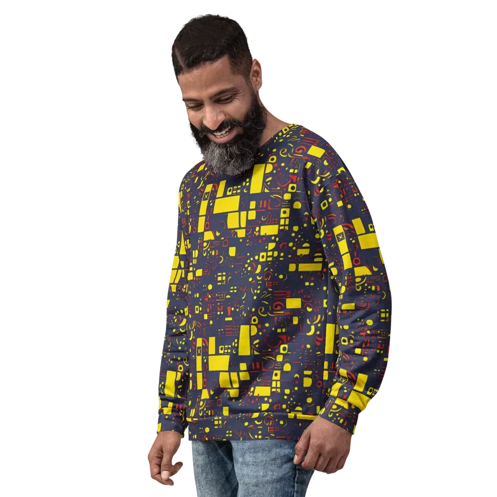 Indigo Voltage on Sweatshirt — Left Front