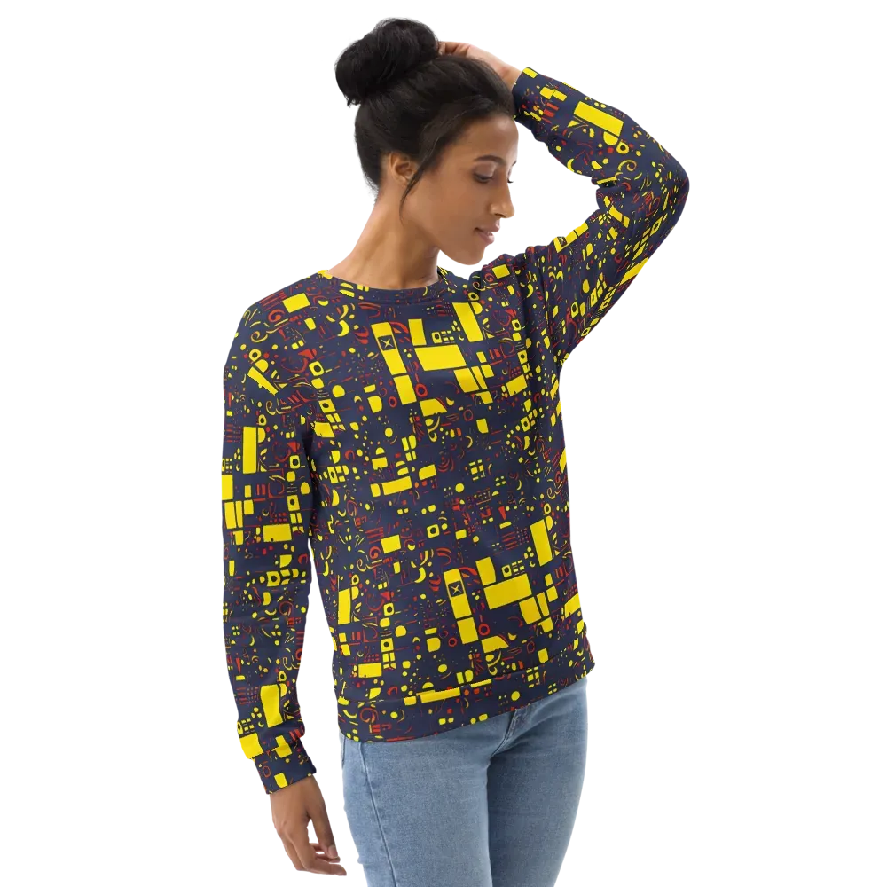 Indigo Voltage on Sweatshirt — Right Front