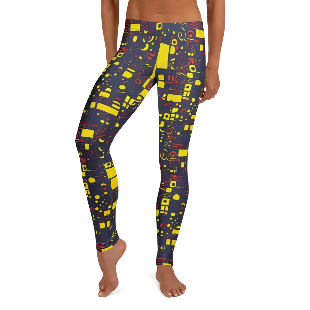 Indigo Voltage on Leggings — Front