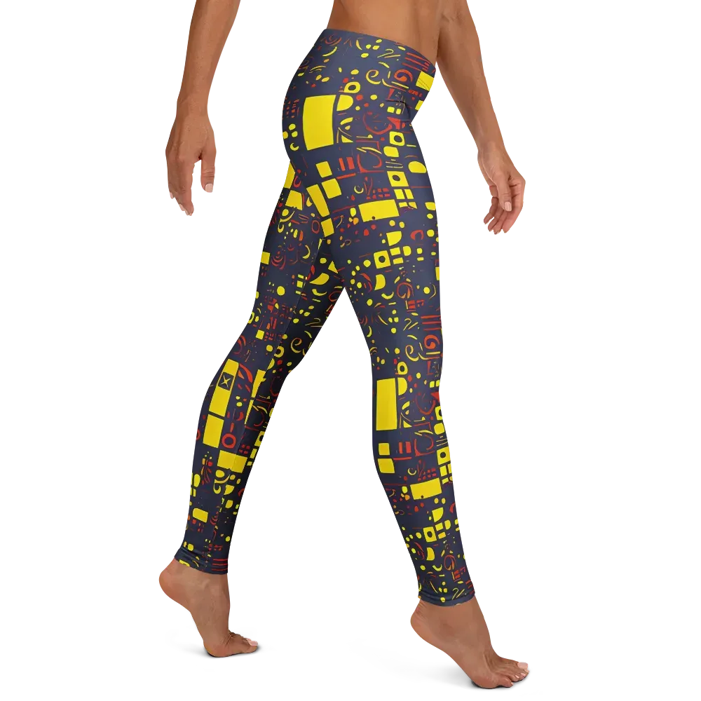 Indigo Voltage on Leggings — Right