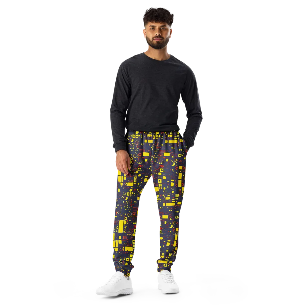 Indigo Voltage on Men's Joggers — Front